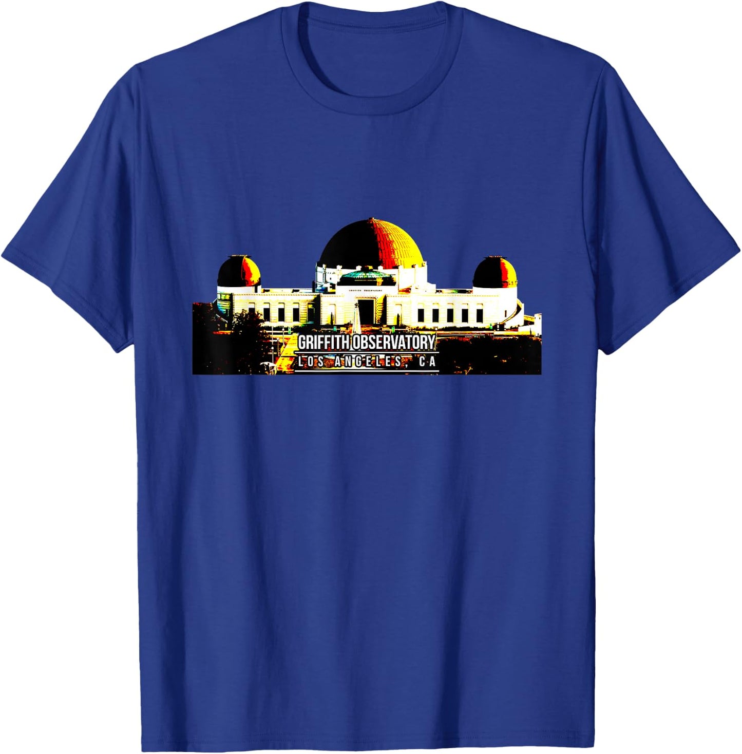 Griffith Observatory Los Angeles CA T-Shirt - T-Shirt | Royal