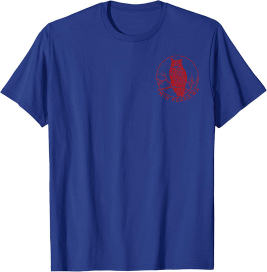 Twin Peaks an Owl is in The Tree Pocket Logo Graphic T-Shirt - T-Shirt | Royal