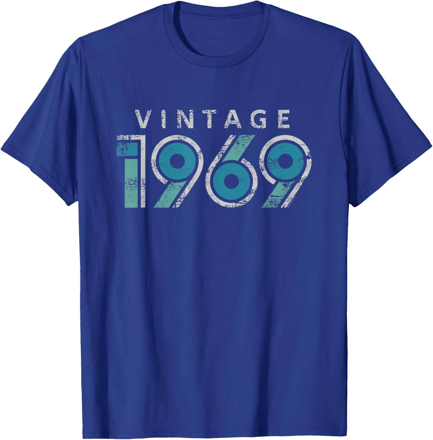 Vintage 1969 51st Birthday Gift Women's Men's Grunge Retro T-Shirt - T-Shirt | Royal