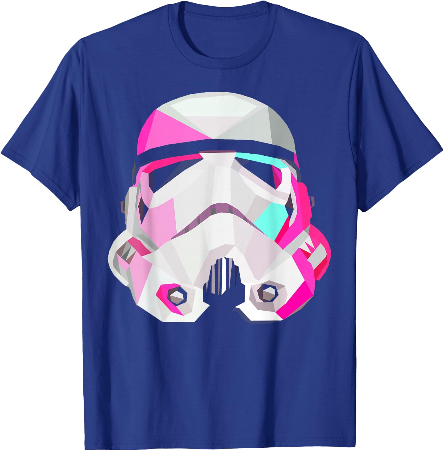 Star Wars Stormtrooper GeometricPrism Helmet Graphic T-Shirt - T-Shirt | Royal