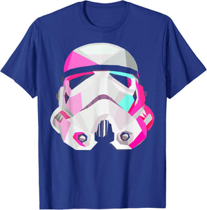 Star Wars Stormtrooper GeometricPrism Helmet Graphic T-Shirt - T-Shirt | Royal