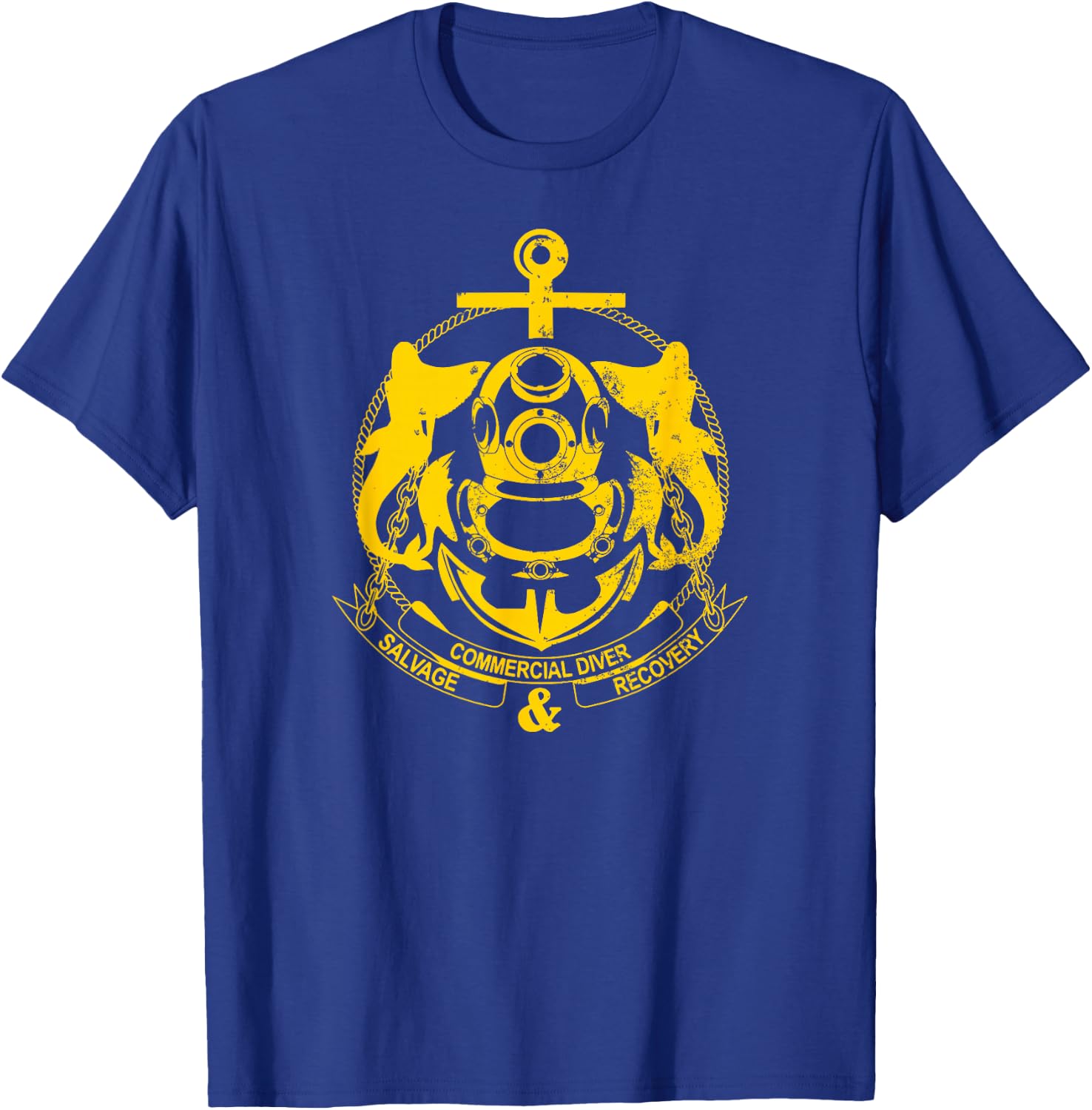 Commercial Diver Salvage Recovery T shirt T-Shirt - T-Shirt | Royal