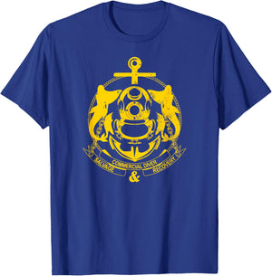 Commercial Diver Salvage Recovery T shirt T-Shirt - T-Shirt | Royal