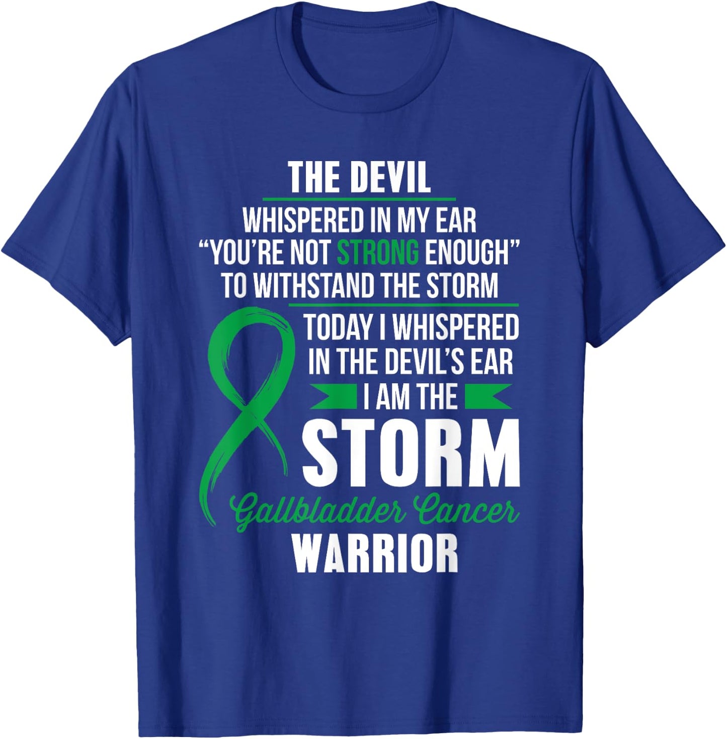 Gallbladder Cancer Warrior - I am the Storm T-Shirt - T-Shirt | Royal