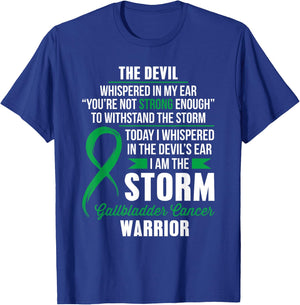 Gallbladder Cancer Warrior - I am the Storm T-Shirt - T-Shirt | Royal