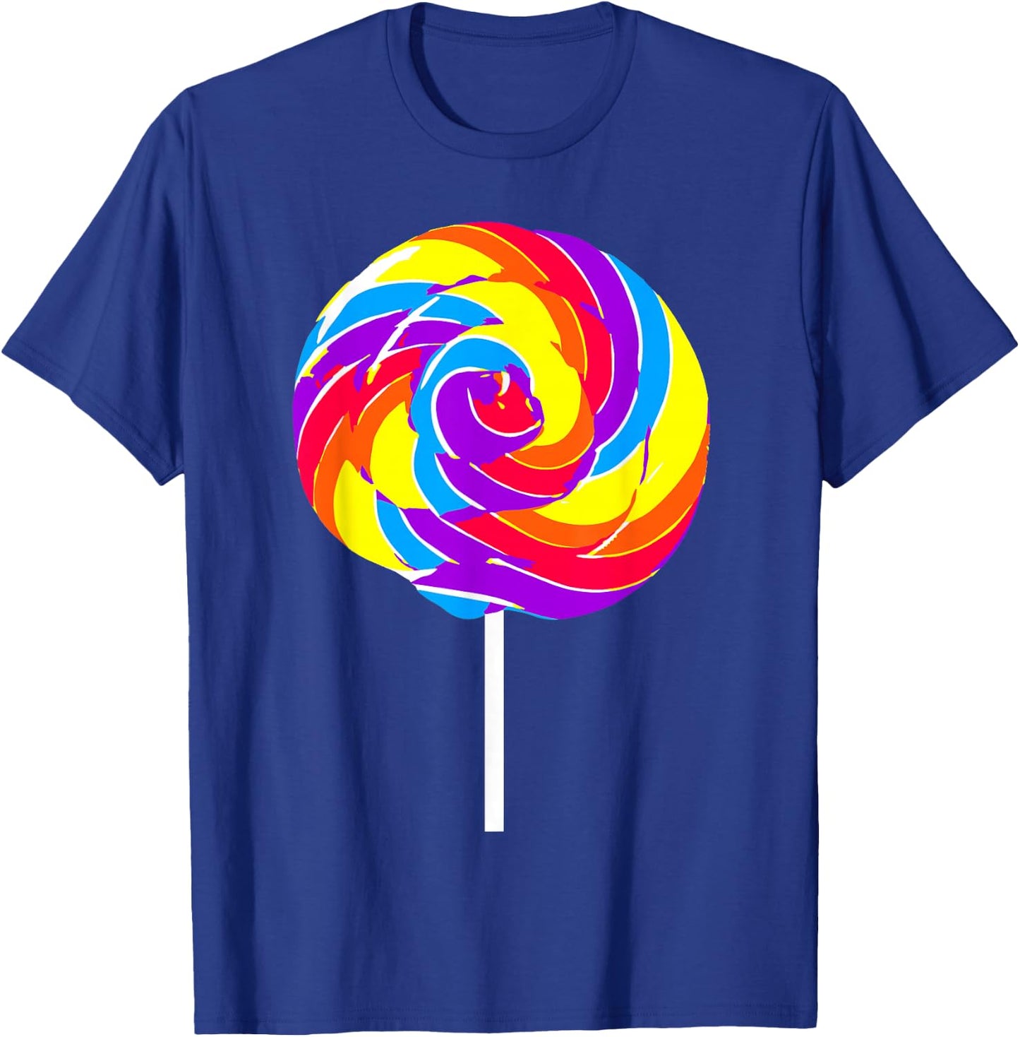 Lollipop Costume Halloween Rainbow Sucker Candy Birthday T-Shirt - T-Shirt | Royal
