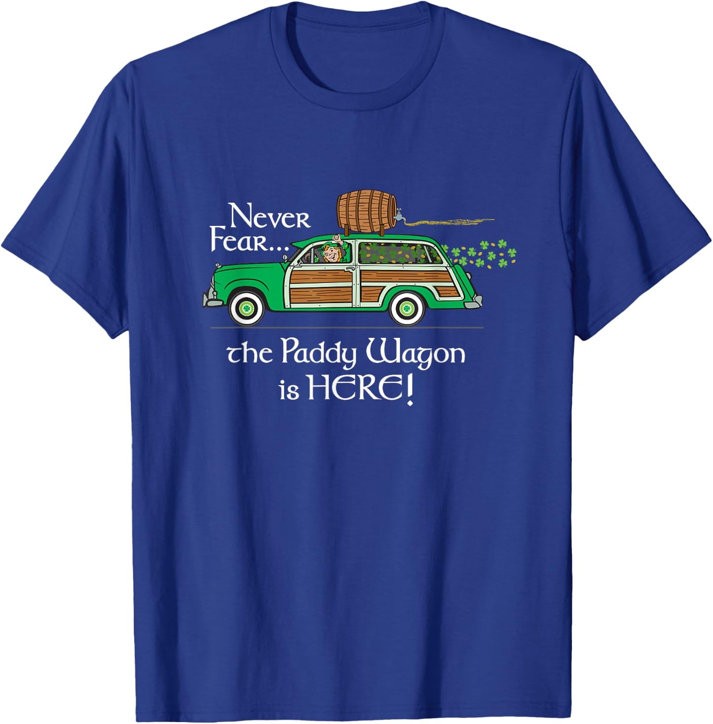 St. Patrick's Day Paddy Wagon T-Shirt - T-Shirt | Royal