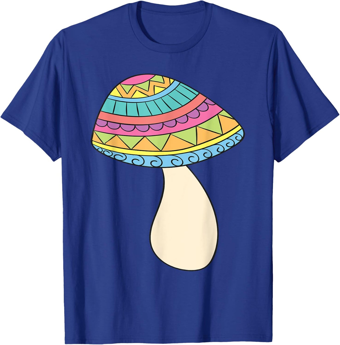 PSYCHEDELIC MUSHROOM Trippy Fungi Rainbow Shirt T-Shirt - T-Shirt | Royal