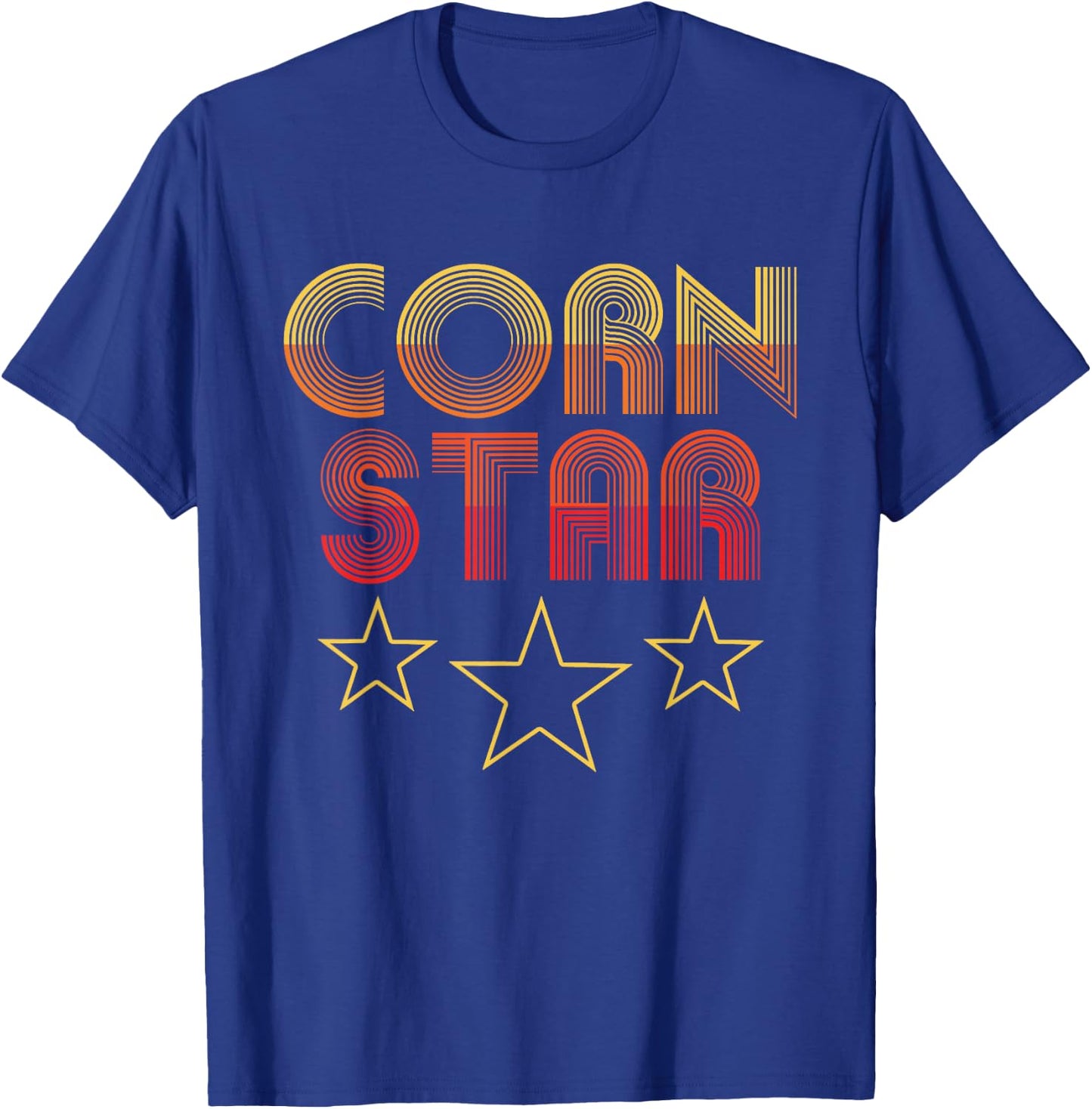 Corn Star - Retro Cornhole Team Funny T-Shirt - T-Shirt | Royal