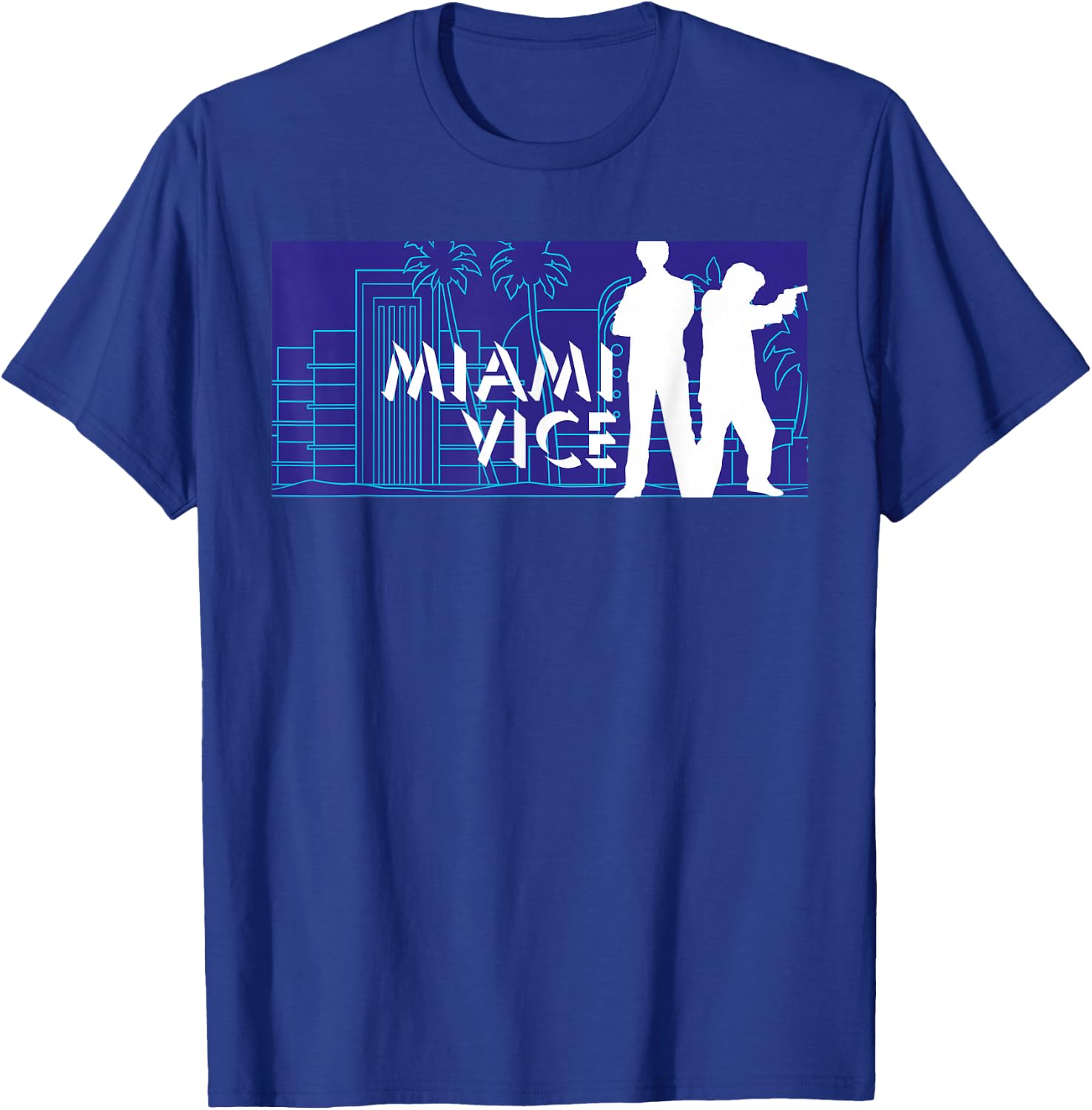 Miami Vice Classic Billboard T-Shirt - T-Shirt | Royal