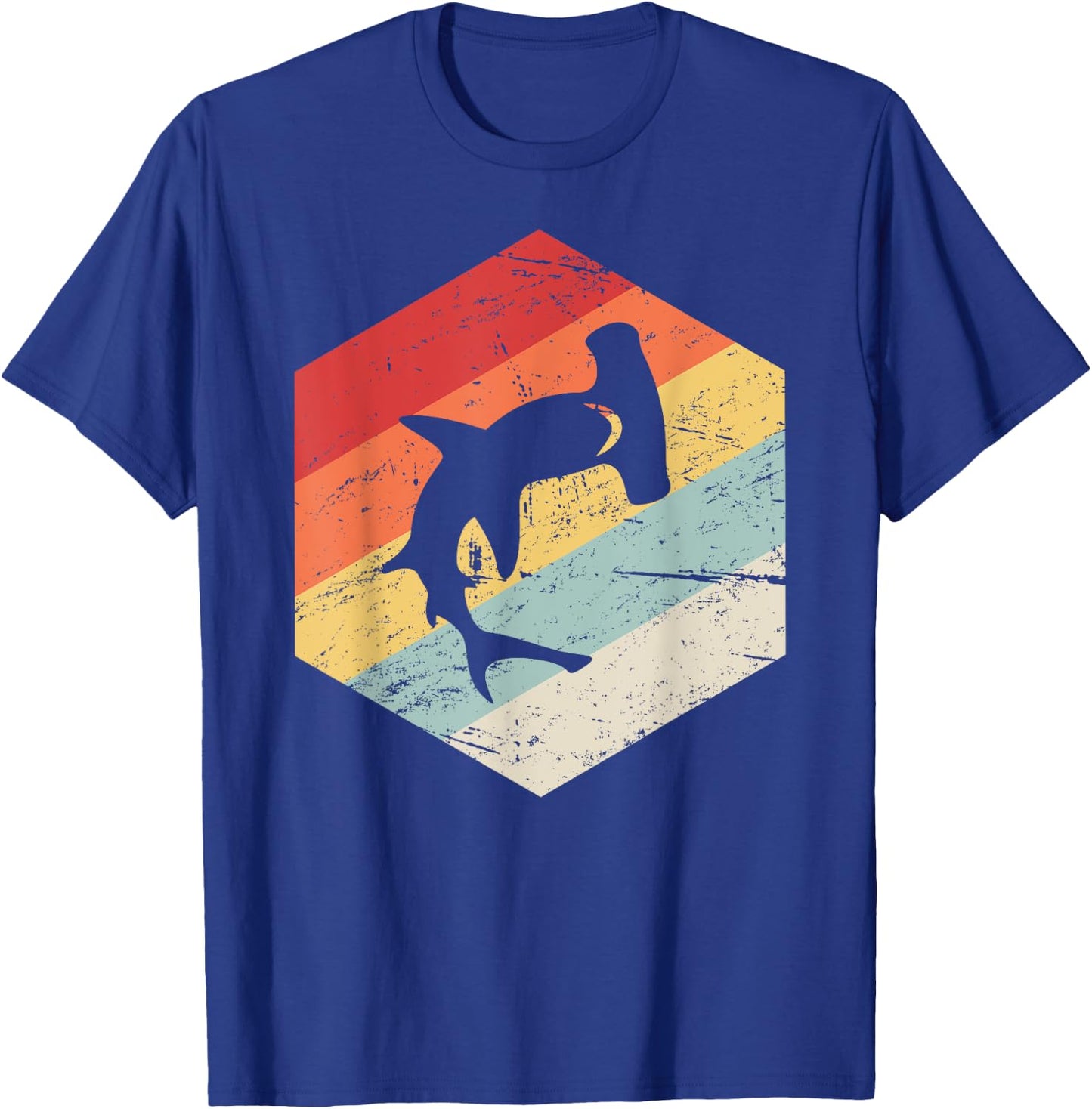 Retro Hammerhead Shark T-Shirt - T-Shirt | Royal