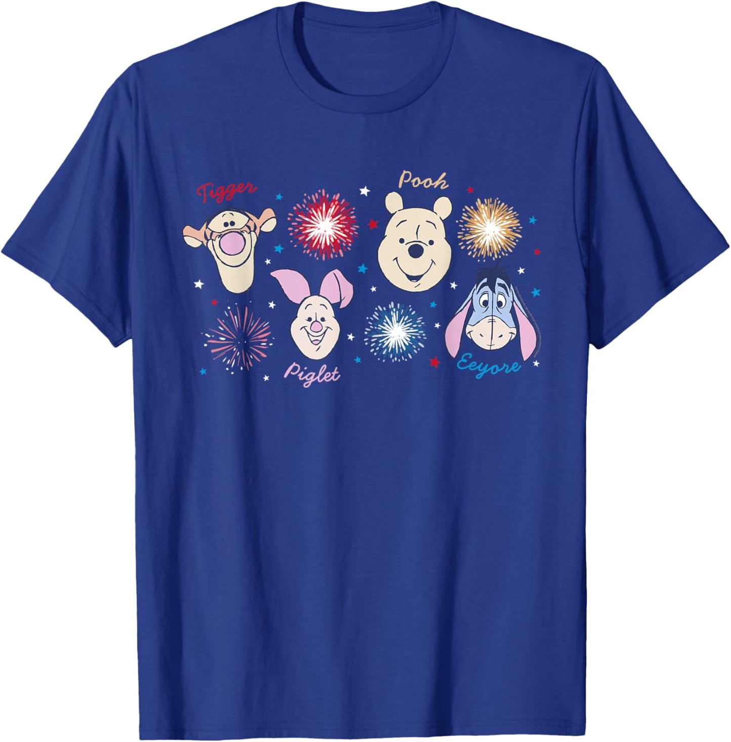 Disney Winnie The Pooh USA 250th Fireworks 4th of July T-Shirt - T-Shirt | Royal
