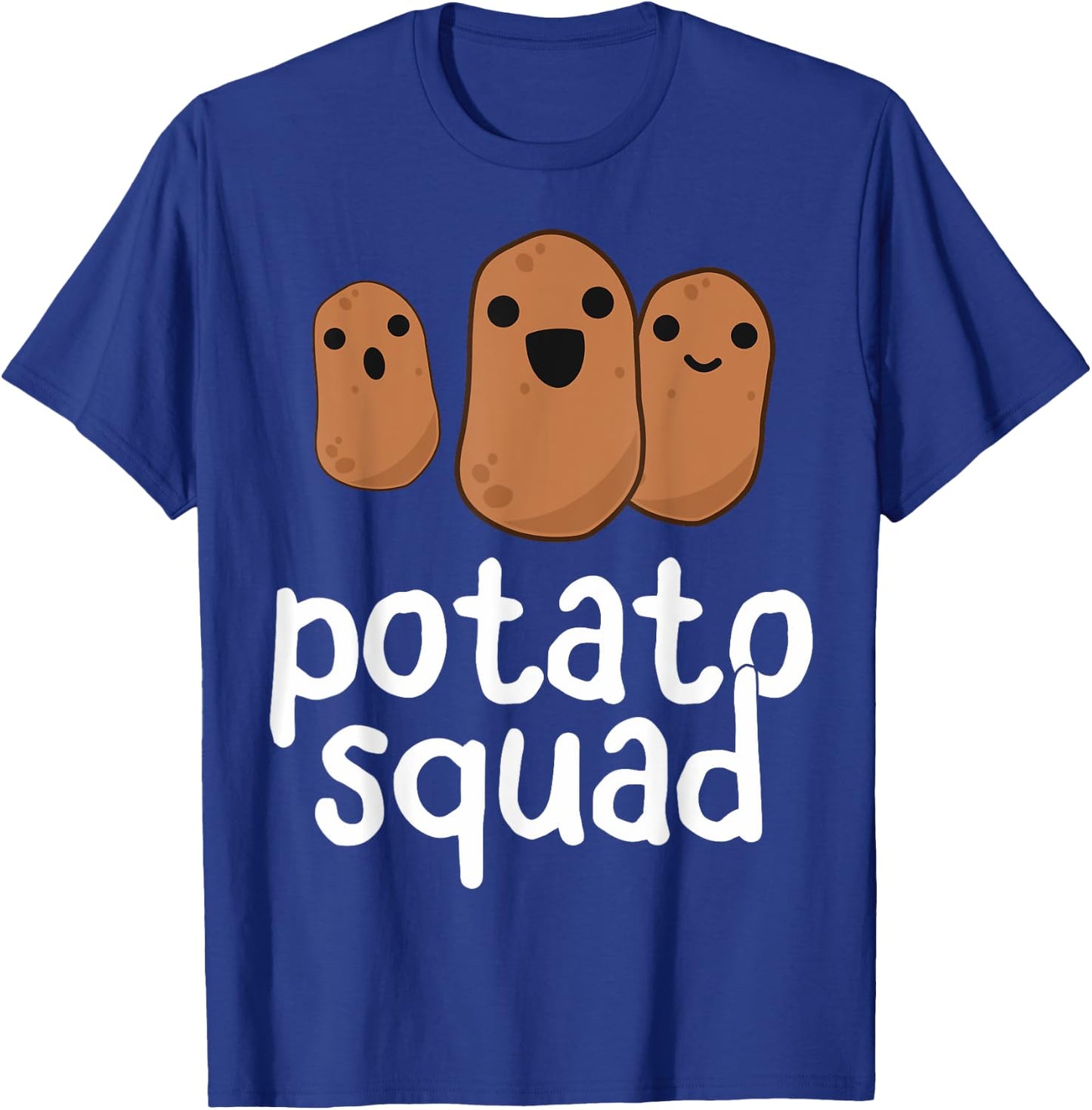 Potato Squad - Funny Potato Shirt, Potatoes Vegetarian Gift T-Shirt - T-Shirt | Royal