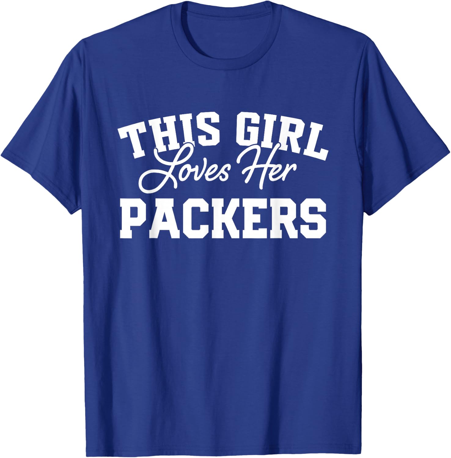 Packers Colquitt County This Girl Loves Her HS T-Shirt - T-Shirt | Royal