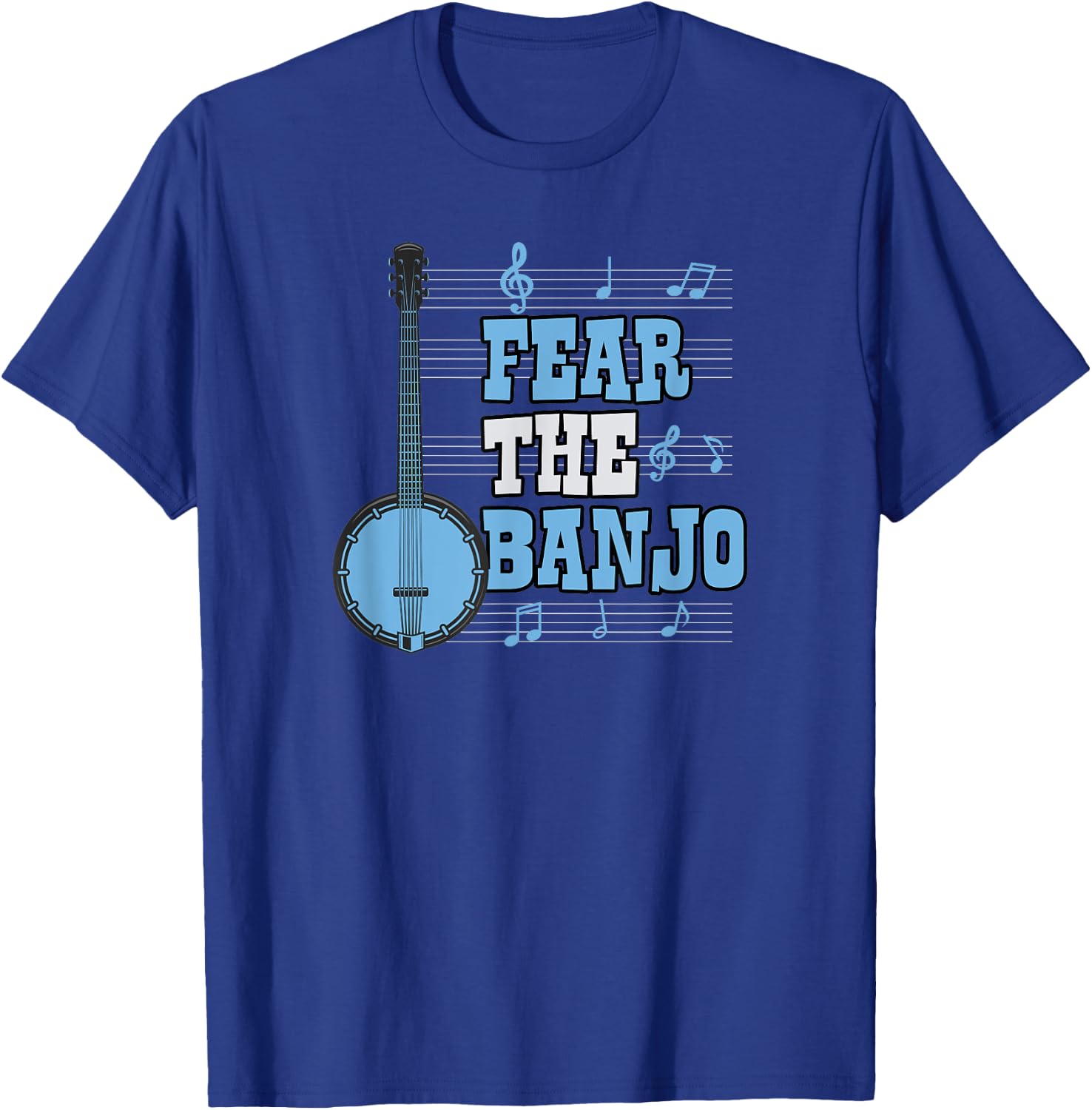 Fear The Banjo T-Shirt - T-Shirt | Royal