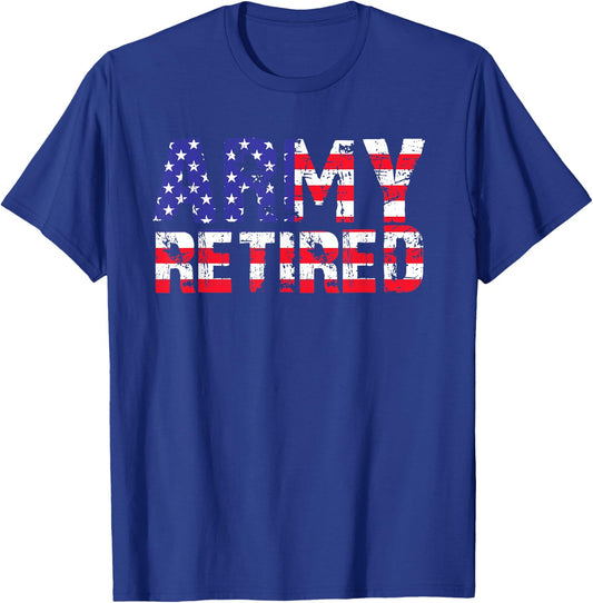 Retired Army . US ARMY Retirement Gift T-Shirt - T-Shirt | Royal