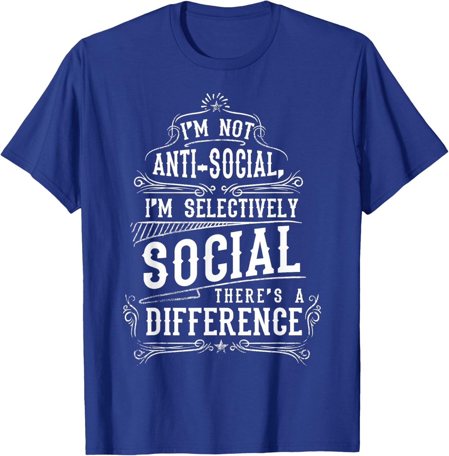 I am not Antisocial Club T-Shirt - T-Shirt | Royal