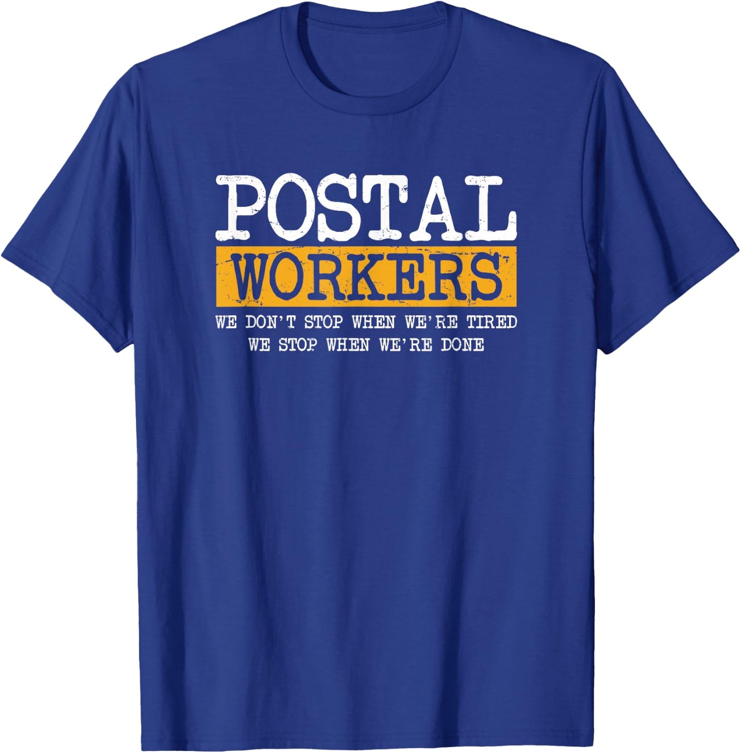 Mail Man & Lady Rural Carrier Gifts - Postal Worker T-Shirt - T-Shirt | Royal