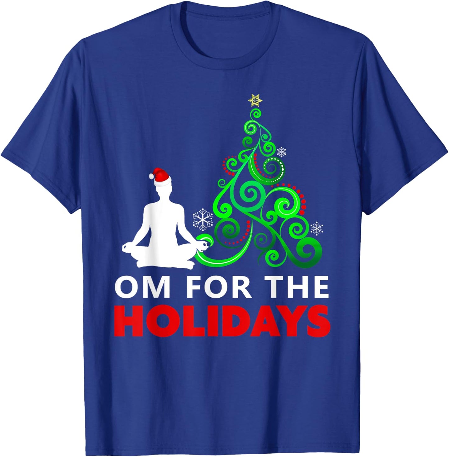 Yoga Christmas Shirt - Om for the Holidays T-Shirt - T-Shirt | Royal