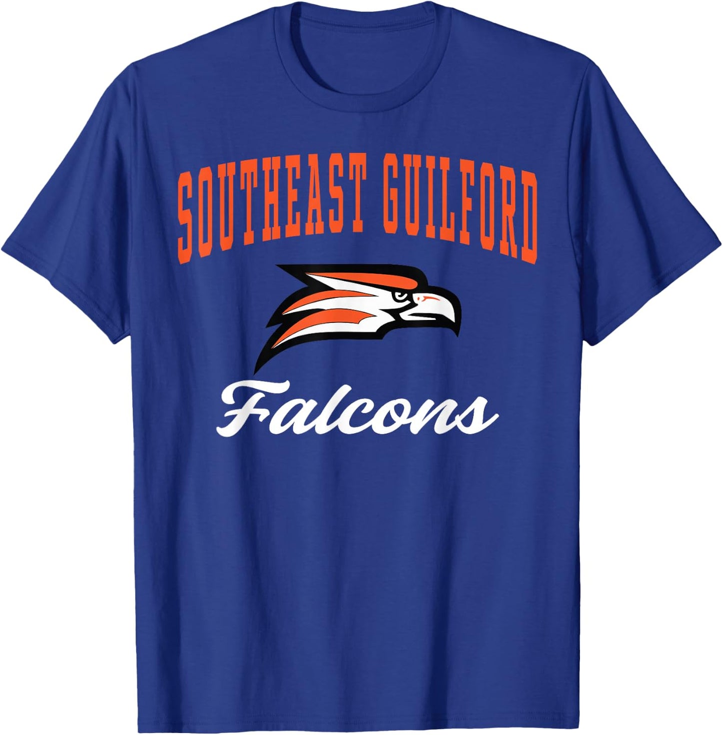 Southeast Guilford High School Falcons T-Shirt - T-Shirt | Royal
