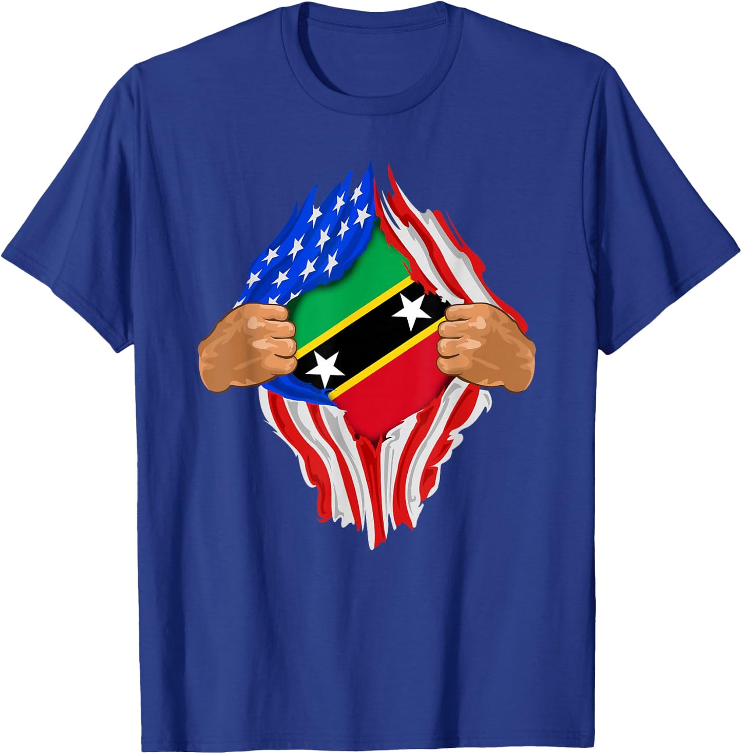 Saint Kitts and Nevis Blood Inside Me | Flag Gift T-Shirt - T-Shirt | Royal