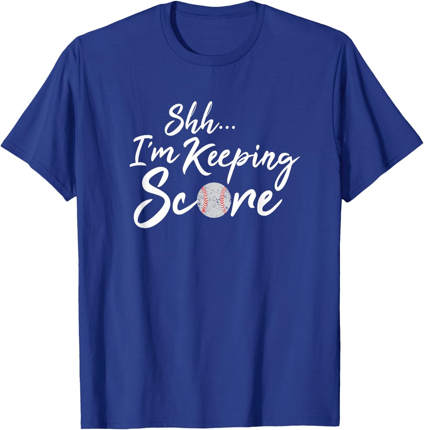 Scorekeeper Gift Funny Baseball Team Score Book Keeper Shirt T-Shirt - T-Shirt | Royal