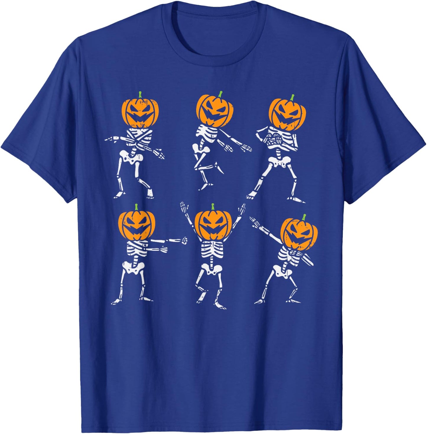 Dancing Pumpkin Skeletons Dab Yeet Floss Halloween Kids Boys T-Shirt - T-Shirt | Royal