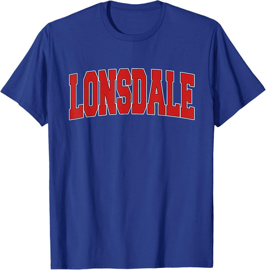 LONSDALE MN MINNESOTA Varsity Style USA Vintage Sports T-Shirt - T-Shirt | Royal