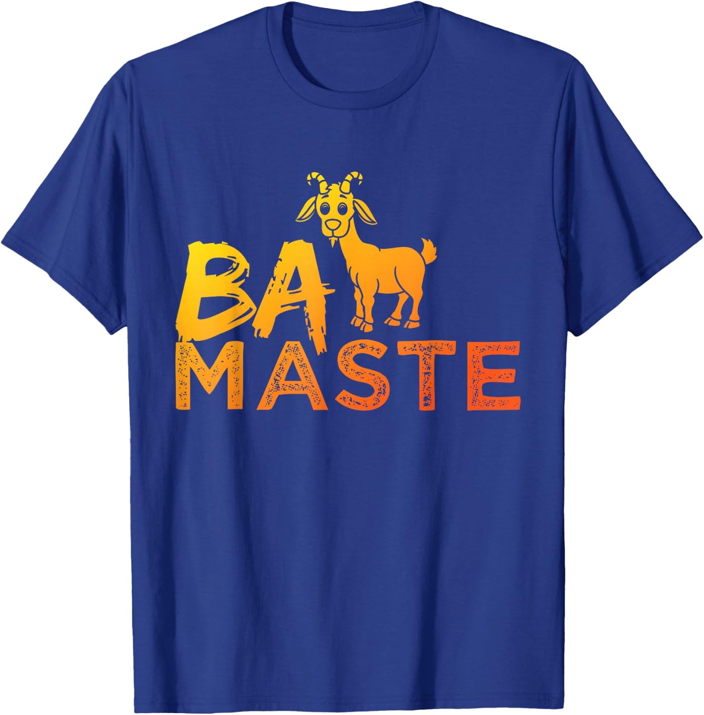 Baa Maste Goat Yoga Design Crazy Animal Fun Gift T-Shirt - T-Shirt | Royal