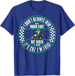 Nintendo Mario Kart Winning As Luigi Graphic T-Shirt - T-Shirt | Royal