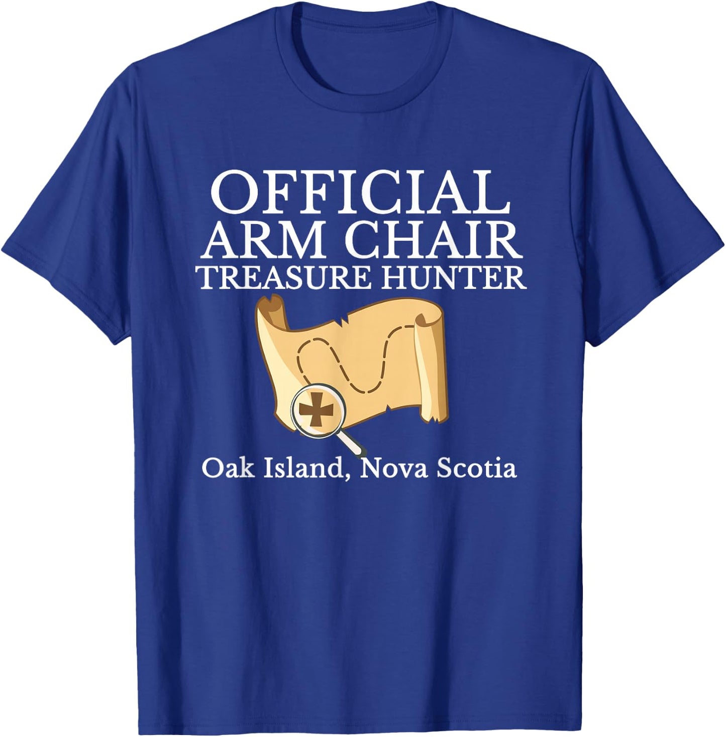 Curse of Oak Island Watcher Gift Armchair Treasure Hunter T-Shirt - T-Shirt | Royal