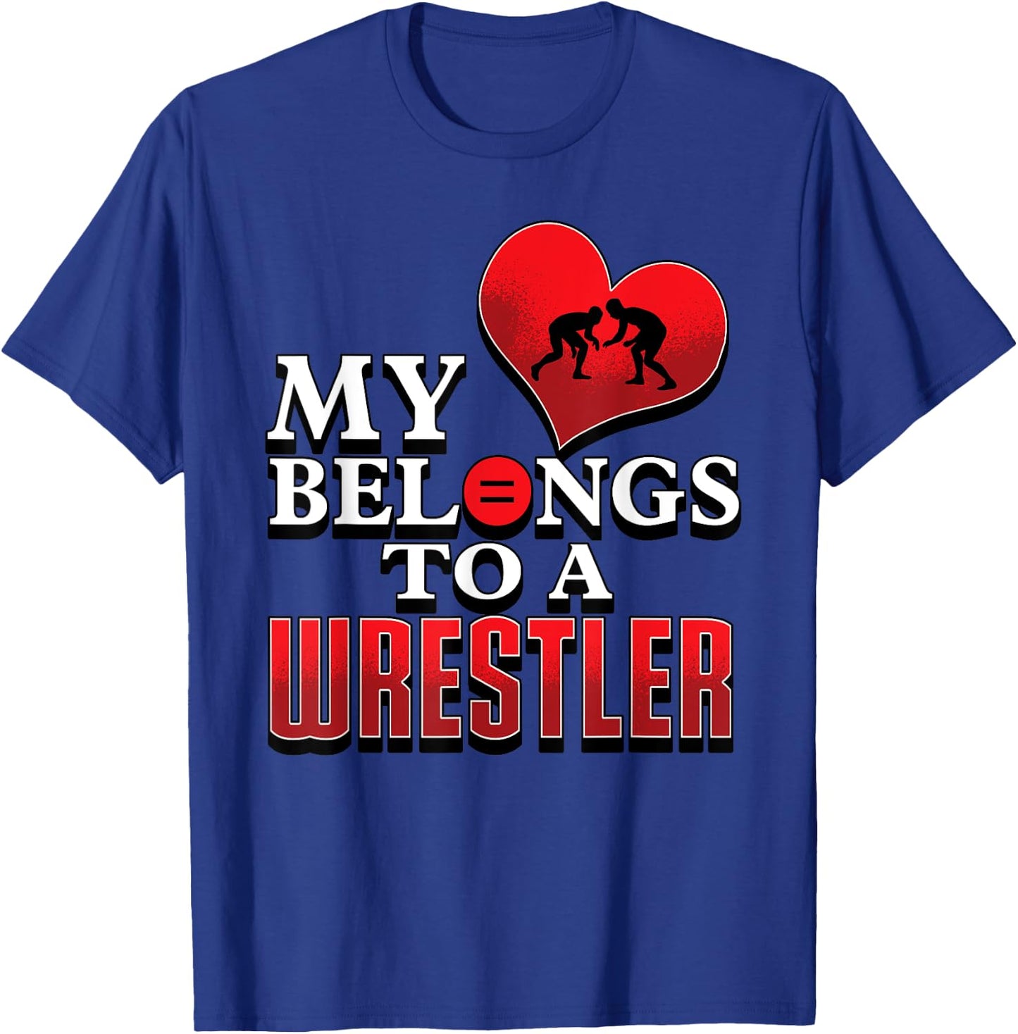 Wrestling Shirts For Girlfriends Mom Coach Grandma Gift T-Shirt - T-Shirt | Royal