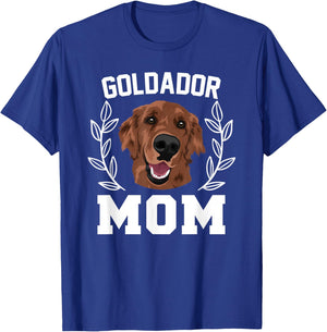 Goldador Mom T Shirt Funny Cross Breed Dog Owner Gift T-Shirt - T-Shirt | Royal