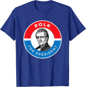 James K Polk T-Shirt - T-Shirt | Royal