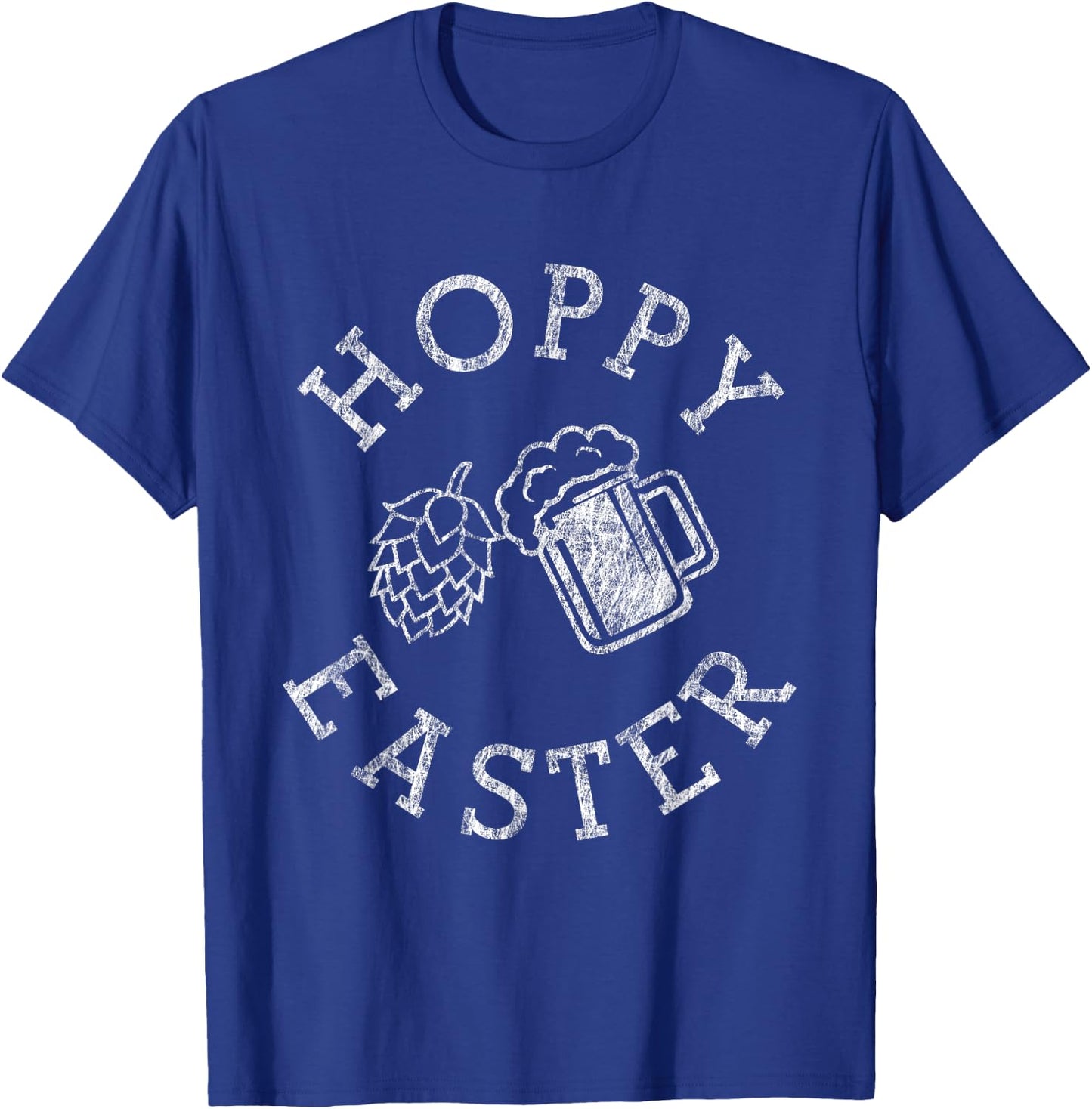 Hoppy Easter Funny Alcohol Drinking T-Shirt - T-Shirt | Royal