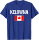 Kelowna British Columbia BC Canada Flag Canadian Proud T-Shirt - T-Shirt | Royal