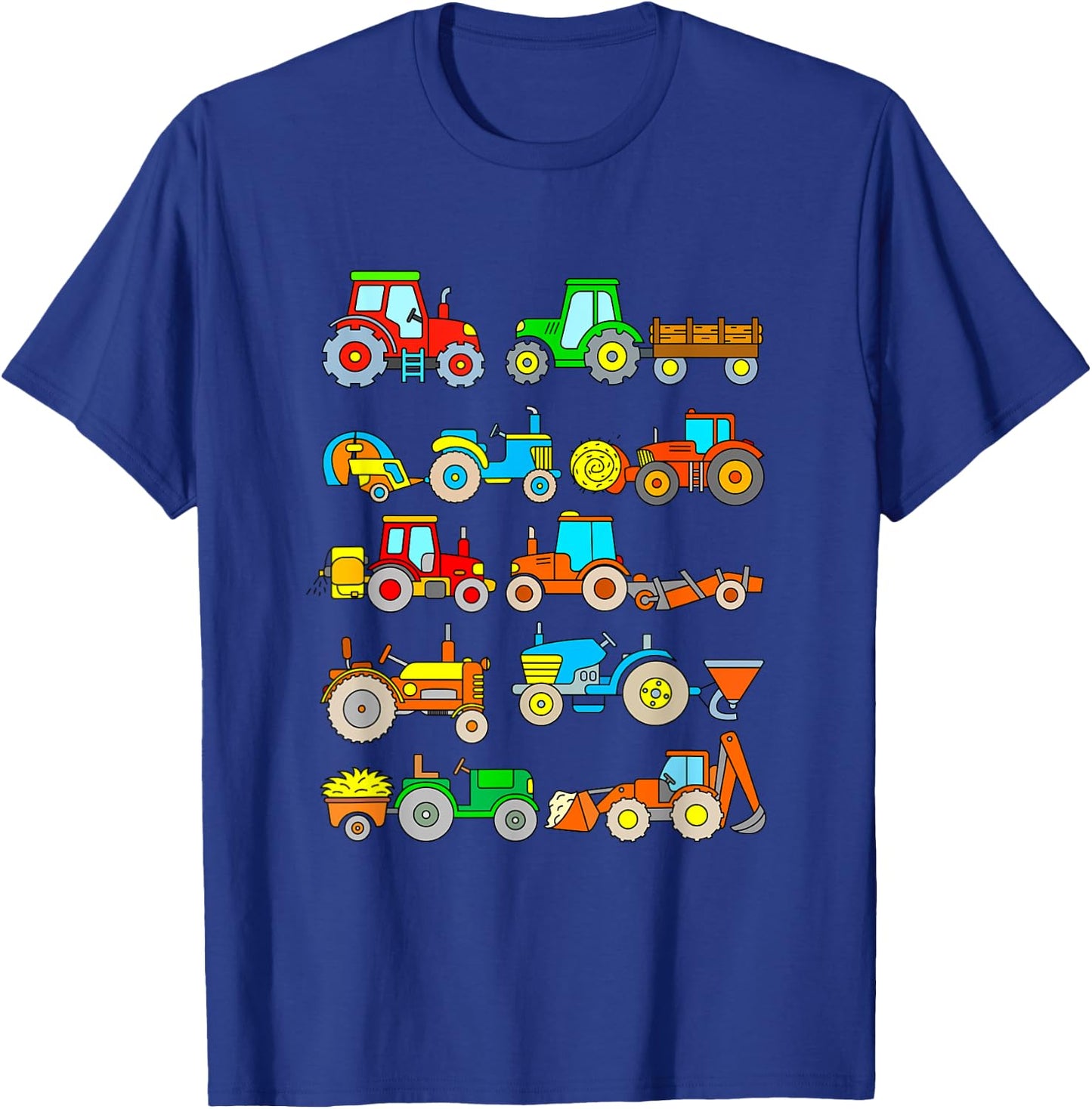 Tractor Toddler Boys Kids Farm T-Shirt - T-Shirt | Royal