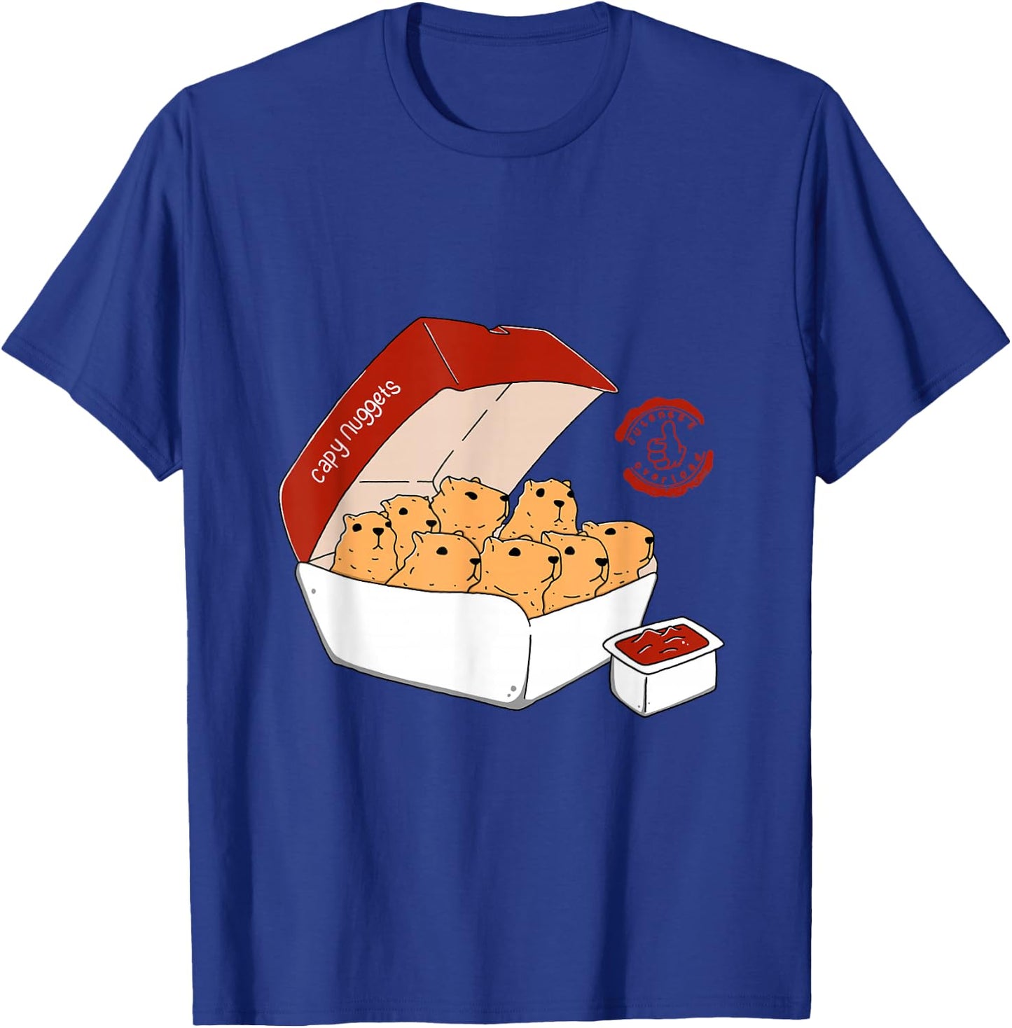 Capy Nuggets, Capybara T-Shirt - T-Shirt | Royal