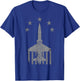 T-38 Talon Jet Trainer Airplane Vintage Stars & Bars T-Shirt - T-Shirt | Royal