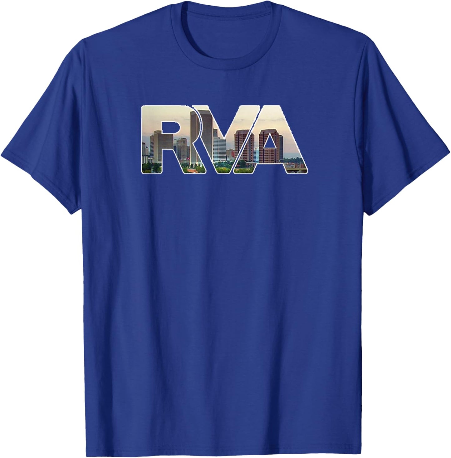 RVA Richmond Virginia Downtown Skyline T-Shirt - T-Shirt | Royal