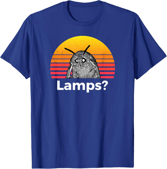 Moth Meme Funny Lamp T-Shirt - T-Shirt | Royal