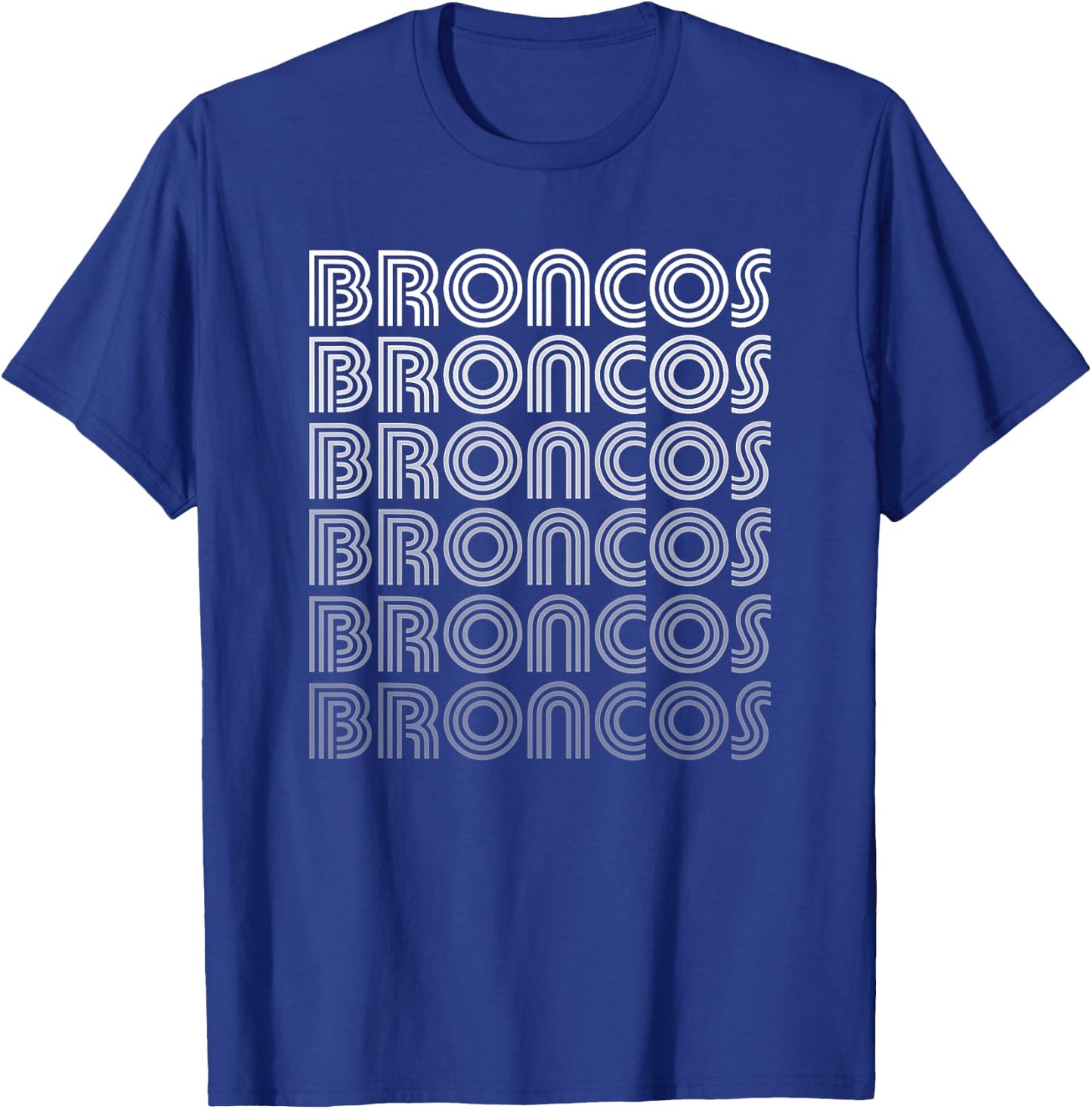 Vintage Broncos T-Shirt - T-Shirt | Royal