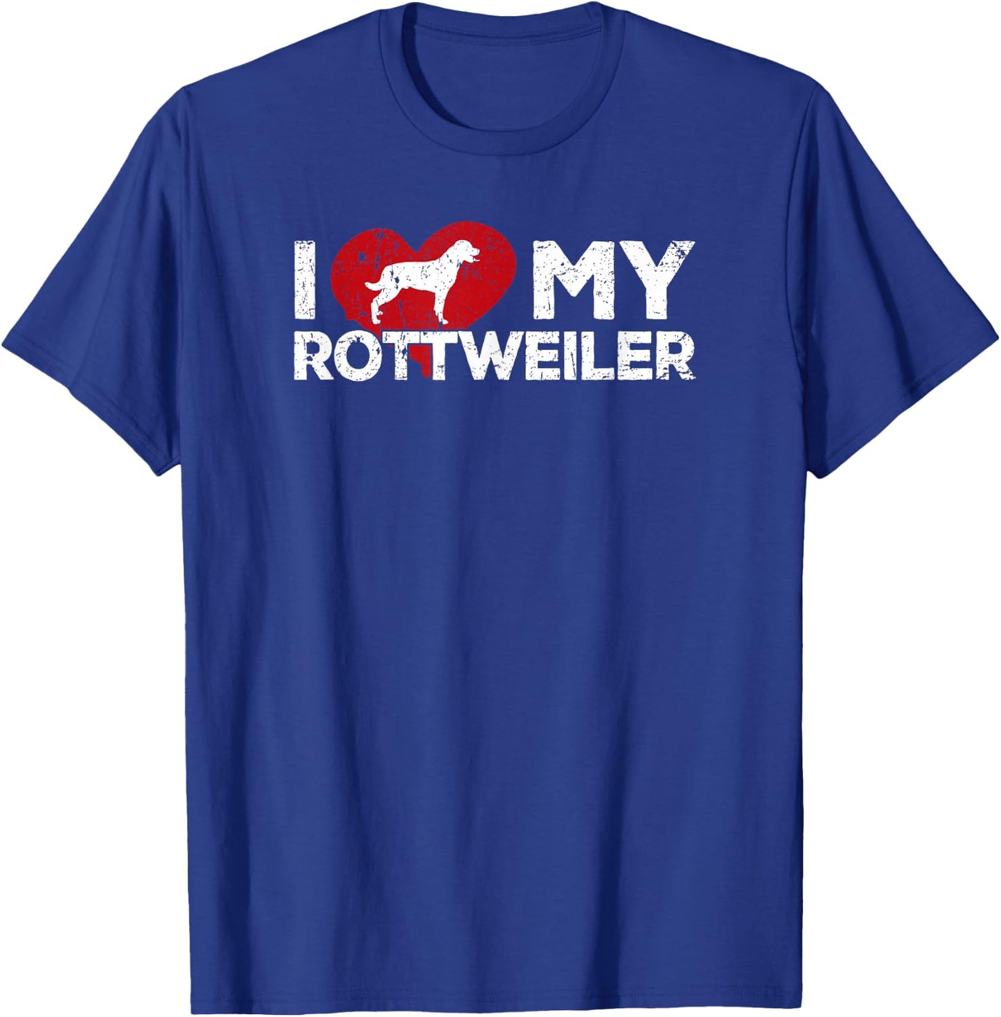 I Love My Rottweiler - Cute Rottweiler T-Shirt - T-Shirt | Royal