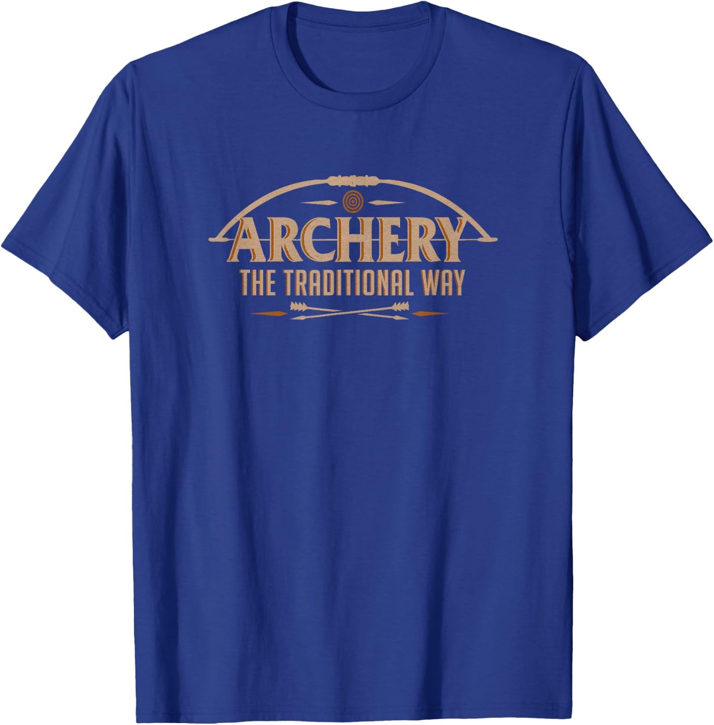Archery The Traditional Way Sports Hunting T-Shirt - T-Shirt | Royal