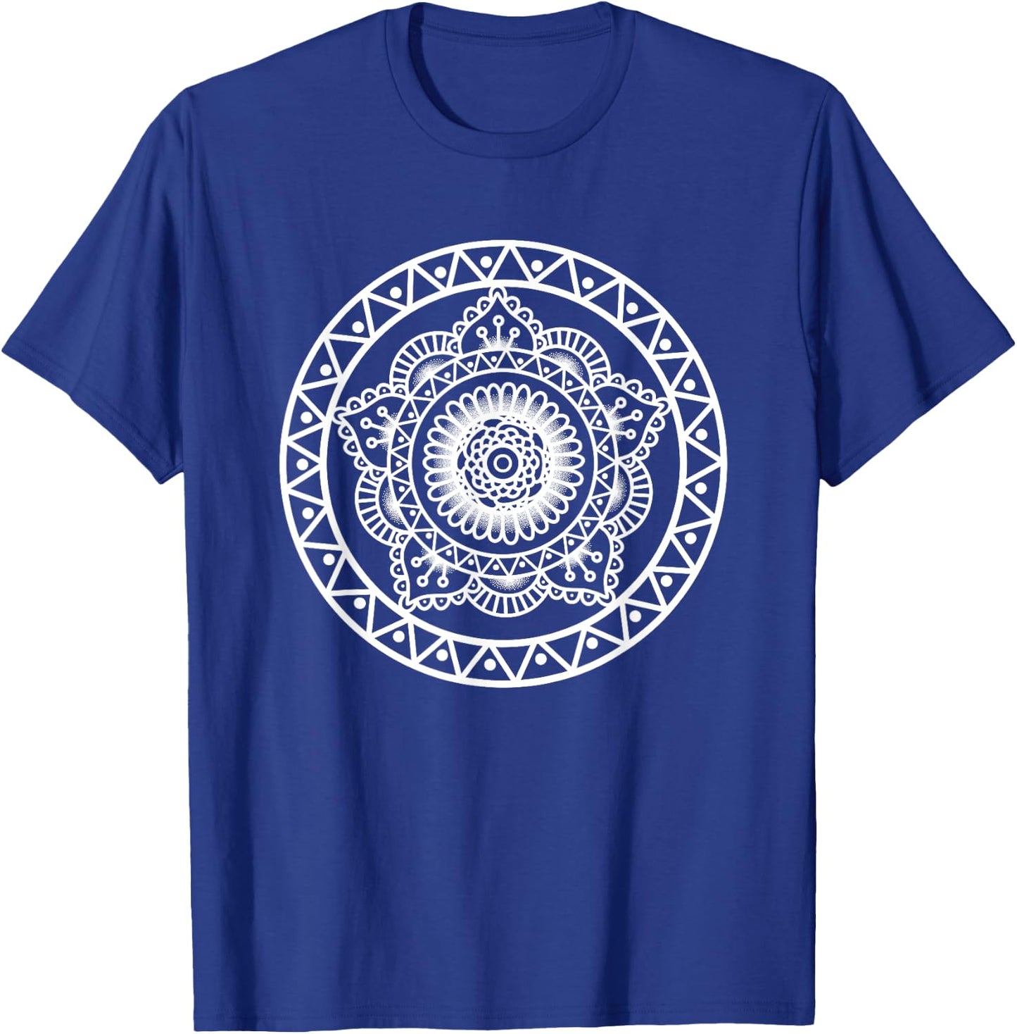 Prana Art Sacred Geometry Vibration Yoga Mandala T-Shirt - T-Shirt | Royal