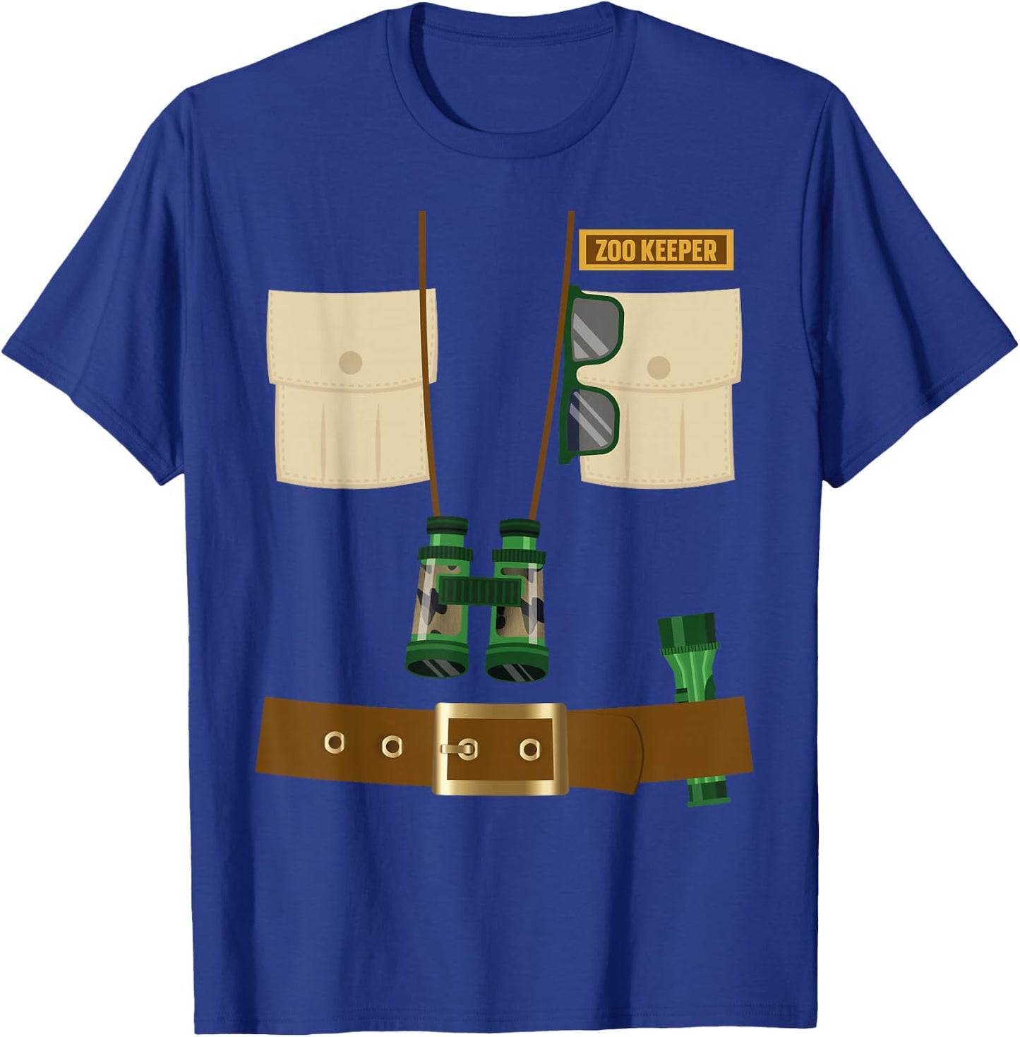 Zoo Keeper Halloween Costume DIY Gift Jungle Safari Explorer T-Shirt - T-Shirt | Royal