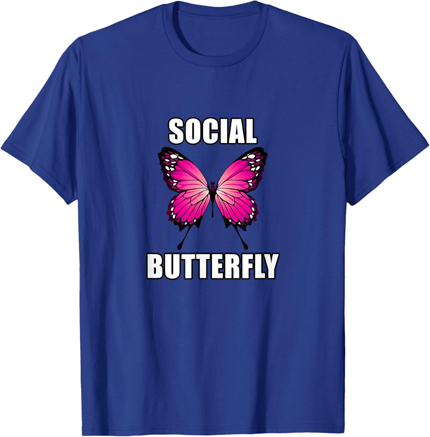 Social Butterfly - Meme T-Shirt - T-Shirt | Royal