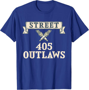405 Street Outlaws Racing T-Shirt - T-Shirt | Royal