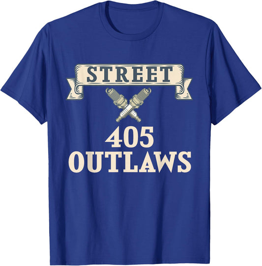 405 Street Outlaws Racing T-Shirt - T-Shirt | Royal
