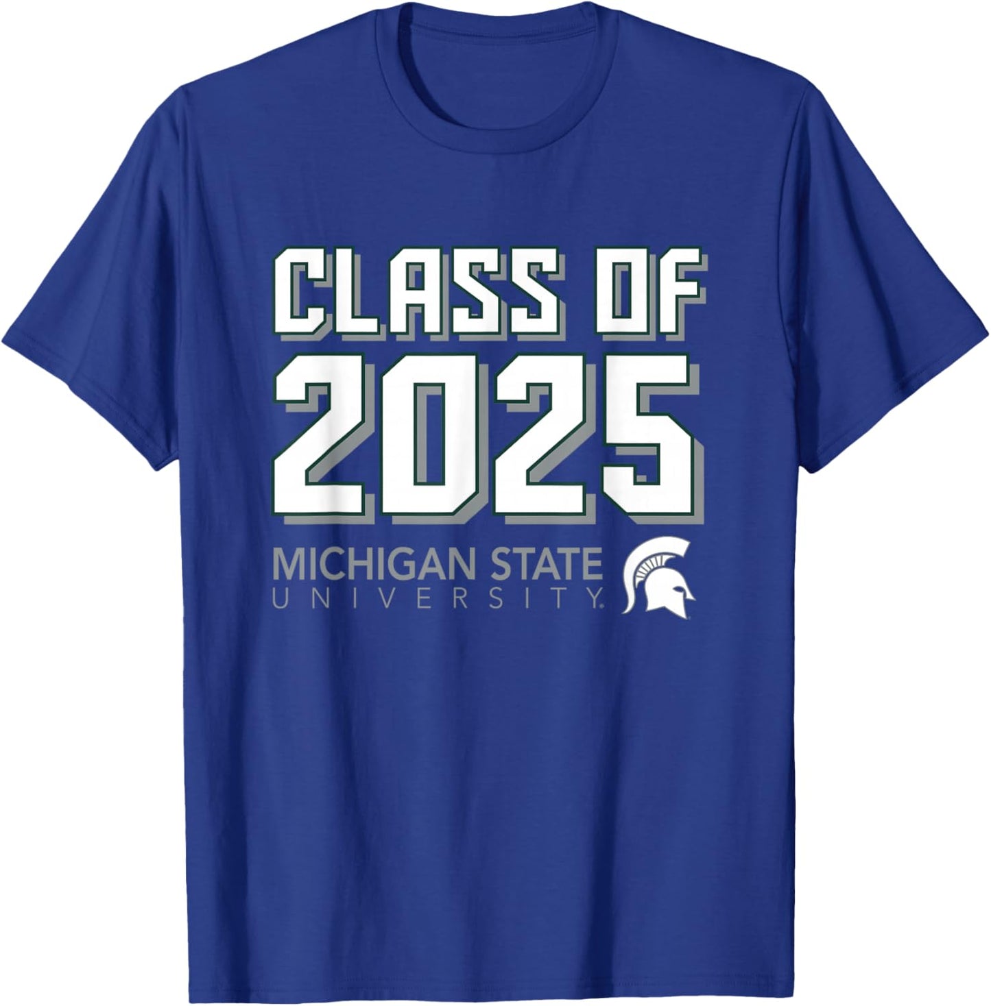 Michigan State MSU Spartans Class of 2025 T-Shirt - T-Shirt | Royal